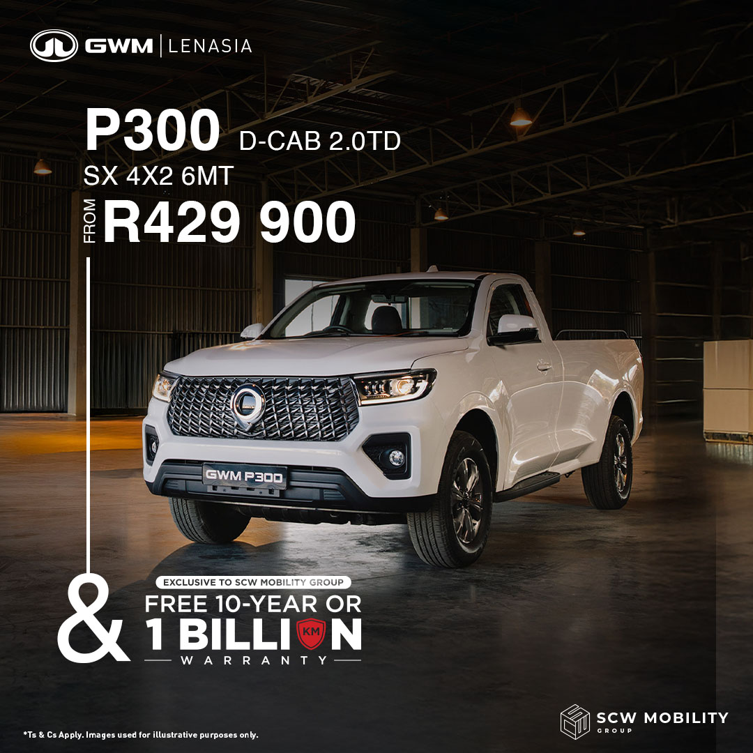 GWM P300 D-Cab 2.0TD SX 4X2 6MT from R429 900 + Warranty*
