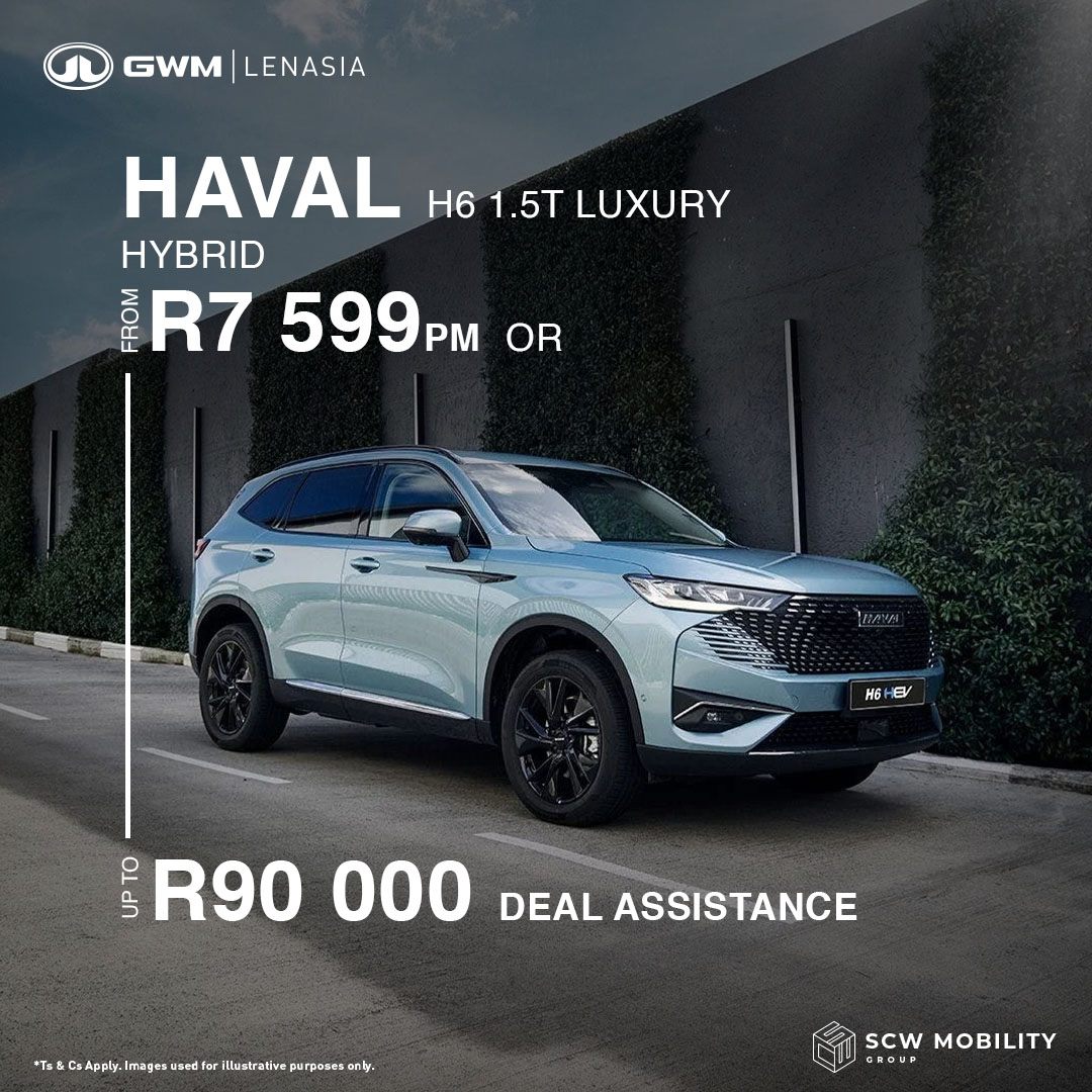 Haval H6 1.5T Luxury Hybrid from R7 599pm or Deal Assistance*