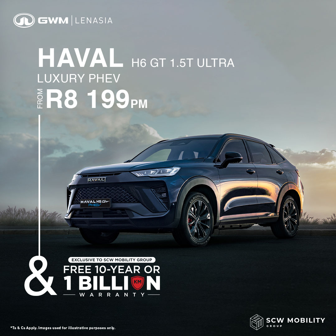 Haval H6 GT 1.5T Ultra Luxury from R8 199pm or Deal Assistance*