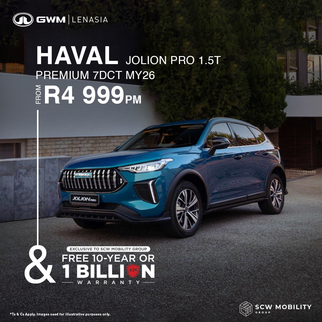 Haval Jolion Pro 1.5T Premium 7DCT MY26 from R4 999 + Warranty*
