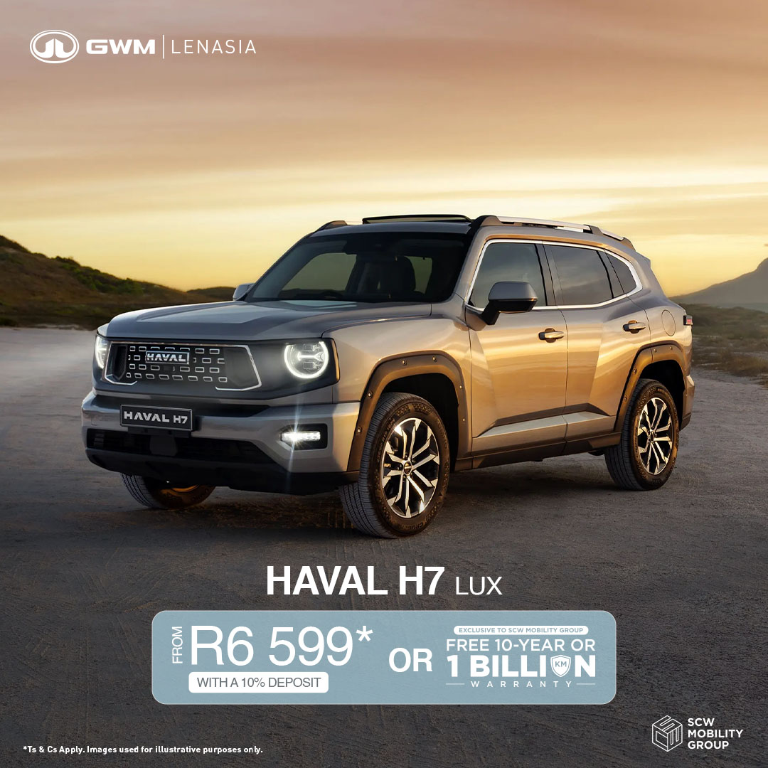 Haval H7 Lux from R6 599pm*