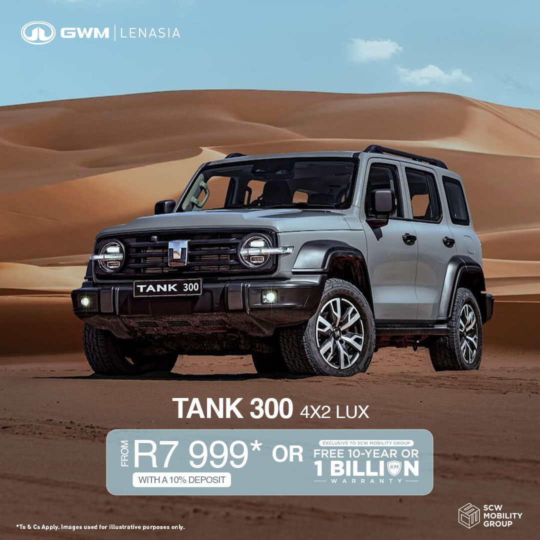 Tank 300 4x2 Lux from R7 999pm*