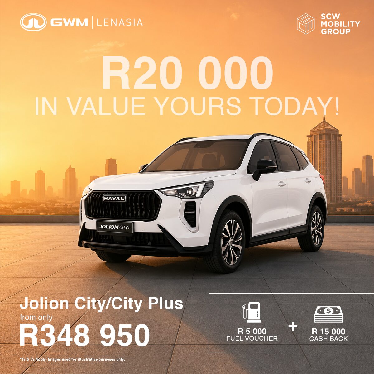 Haval Jolion City/City Plus from R348 950*
